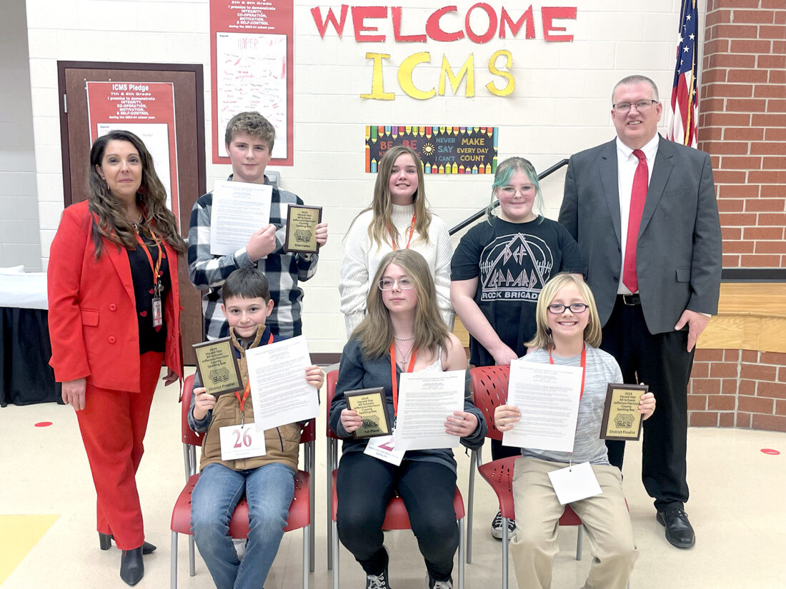 Indian Creek Spelling Bee finishers | News, Sports, Jobs - Vimarsana News